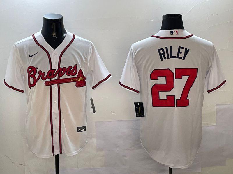 Men Atlanta Braves 27 Riley White Game 2024 Nike MLB Jersey style 3